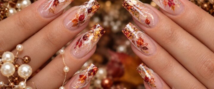 Goldener Herbst – kreative Nailart in warmen Farben